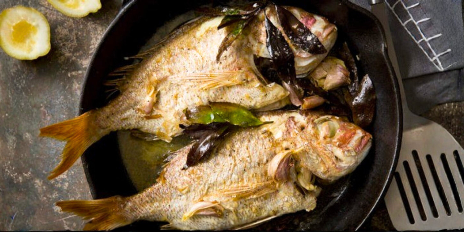 Pan-Roasted Snapper with Garlic & Bay Leaf
