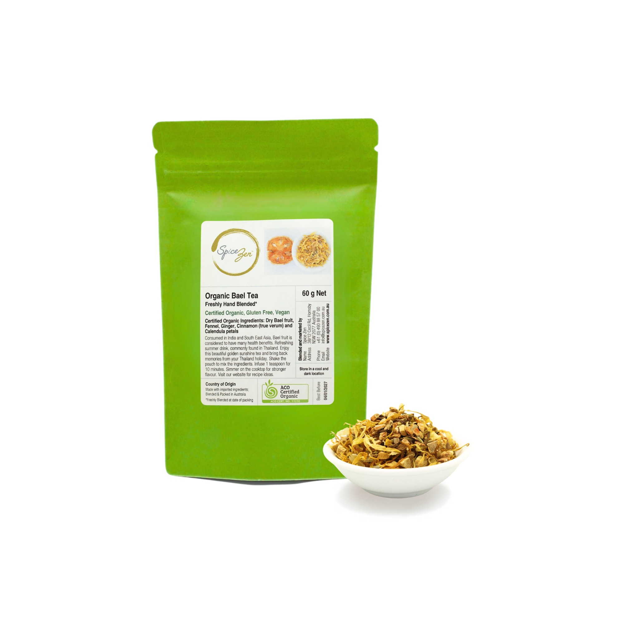 Bael Tea (with Calendula Petals)