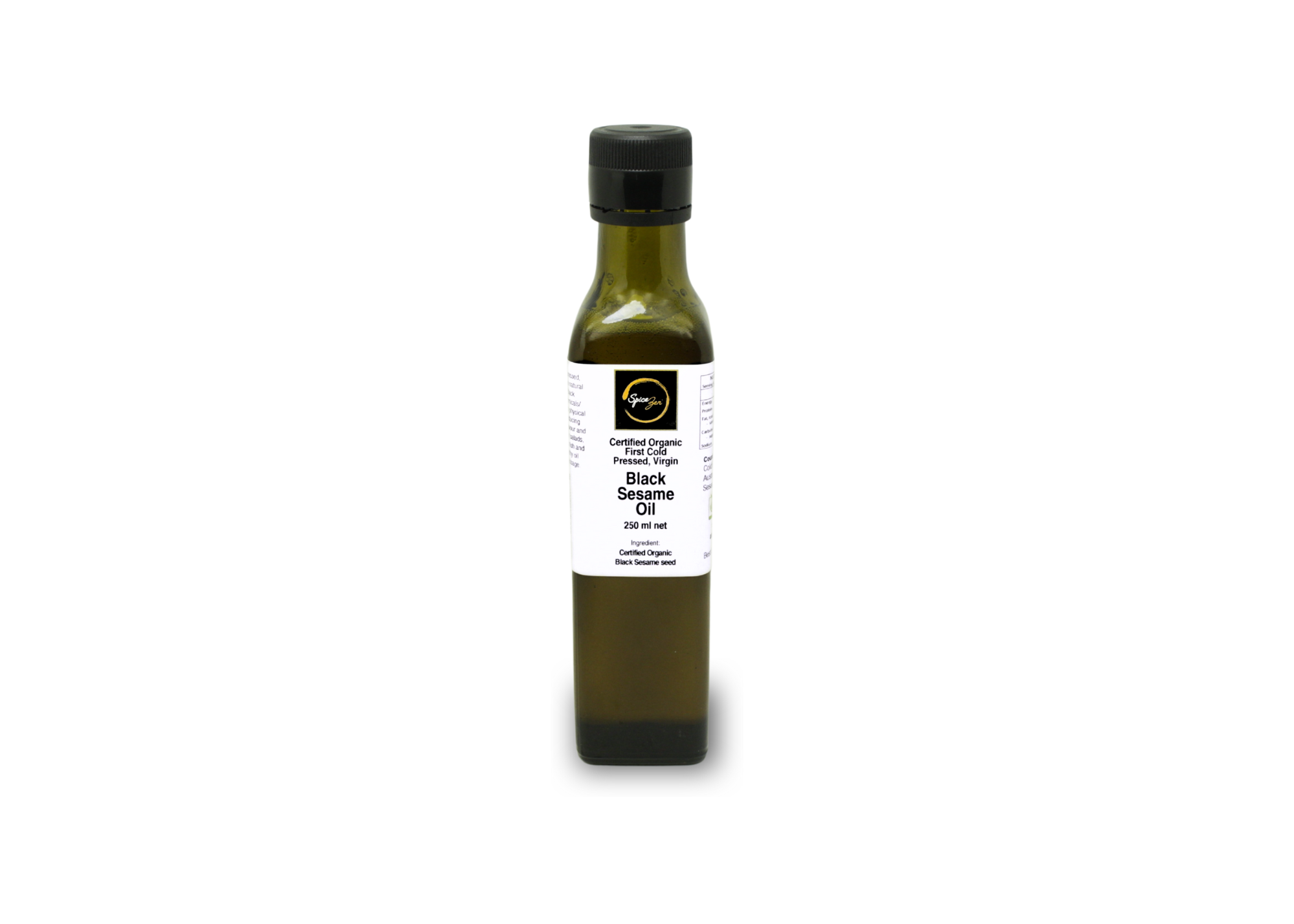 Black Sesame Oil - First Cold Pressed, Virgin